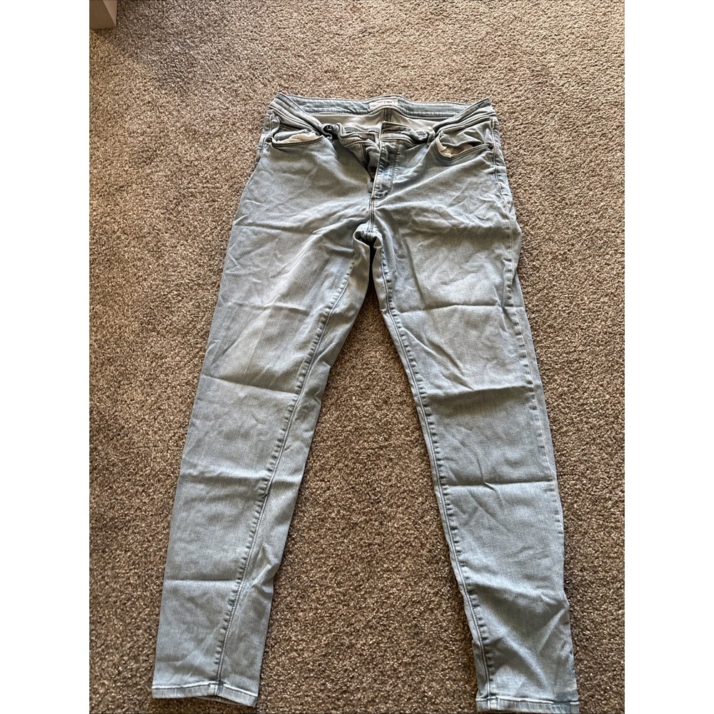 Womens Loft Light Wash Skinny Jeans Size 12/31